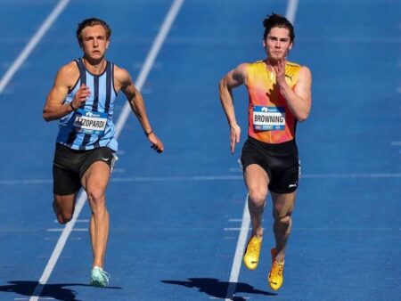 Olympic Sprint Champion Noah Lyles Takes on NFL Speedster Tyreek Hill in Epic Showdown!