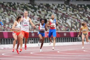 Coe Celebrates the Exciting Launch of the Mixed 4x100m Relay!
