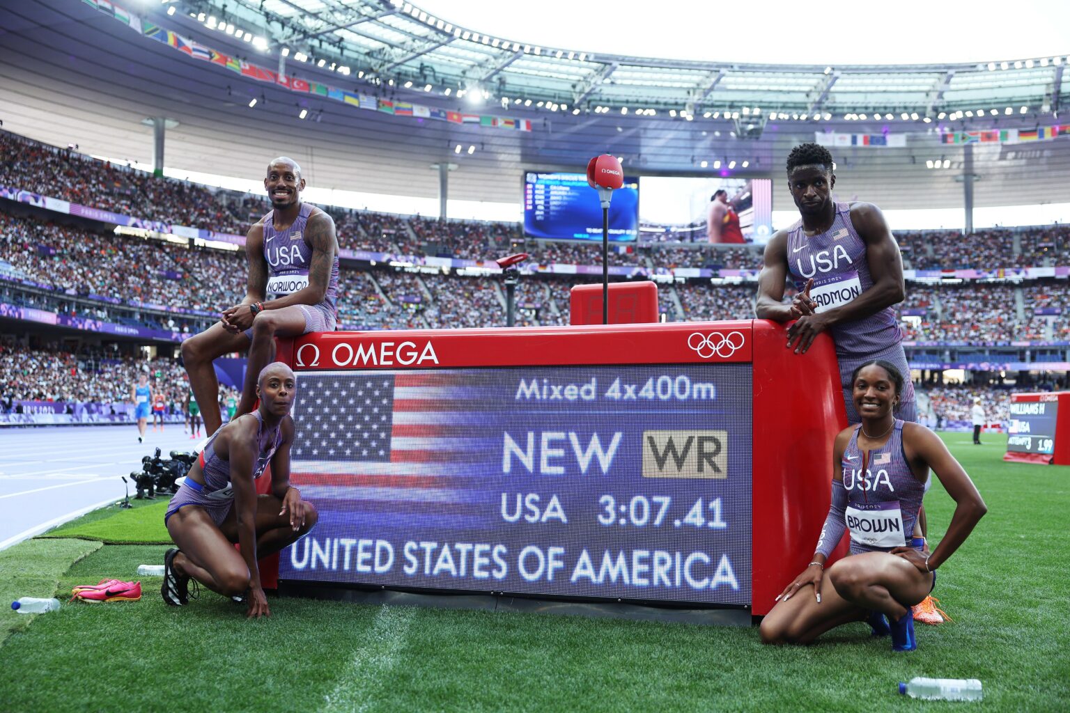 Team USA wins mixed 4x400m in historic fashion – NBC Sports