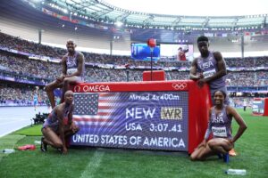 Team USA wins mixed 4x400m in historic fashion – NBC Sports