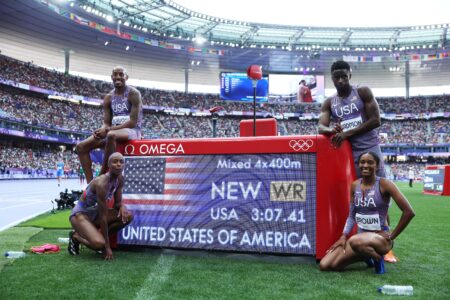 Team USA wins mixed 4x400m in historic fashion – NBC Sports