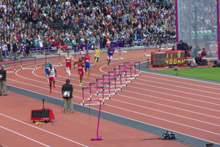Unbelievable Finish: Athlete Triumphs in 400m Hurdles with a Shocking Wardrobe Malfunction!