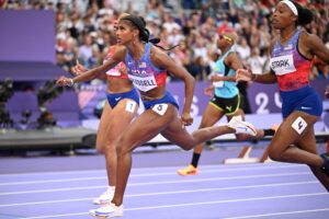 Masai Russell Triumphs in Heart-Stopping Photo Finish to Win Women’s 100m Hurdles Gold at Paris Olympics