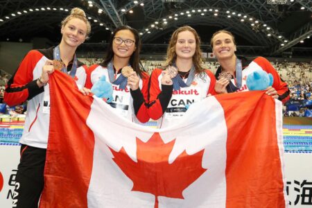 Canada Clinches Relay Bronze at Swimming Worlds as McIntosh Targets Third Gold