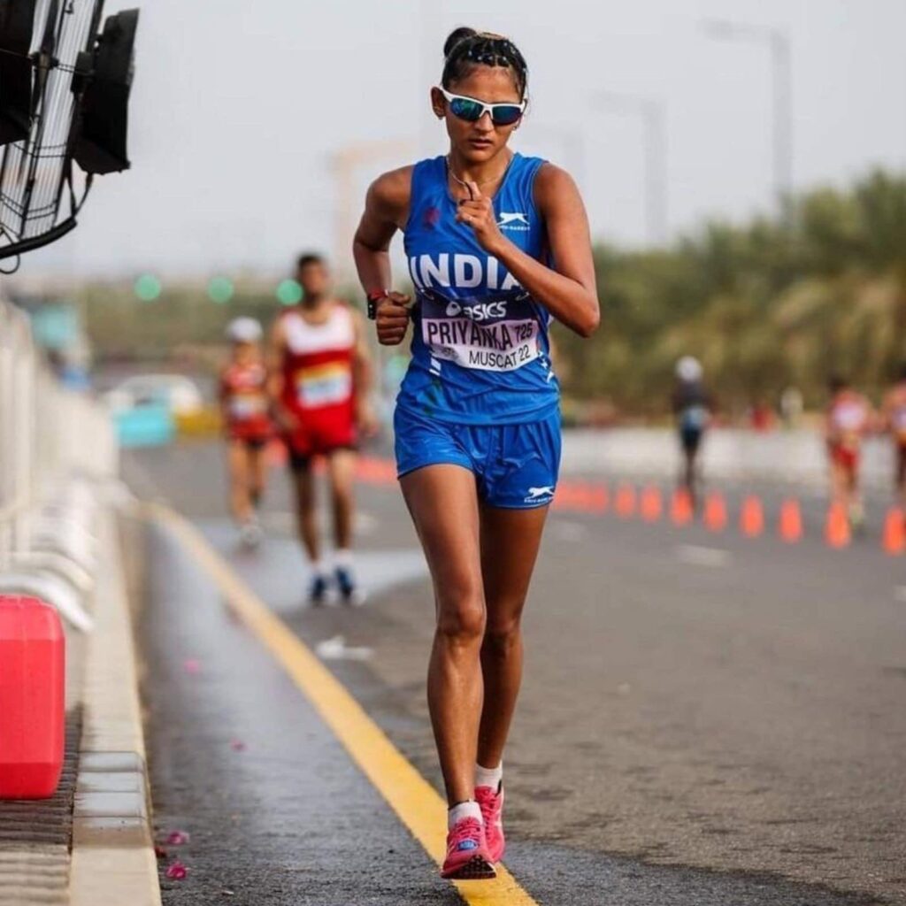 Priyanka Goswami Smashes National Record with Spectacular 35km Race Walk in Slovakia