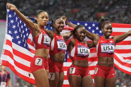 Team USA Triumphs with Stunning Victory in Women’s 4×100 Relay Final