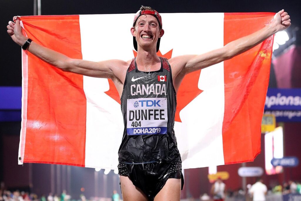 Evan Dunfee Triumphs with Emotional Victory to Win Race-Walking Gold for Canada