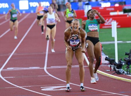 Electrifying Women’s Heptathlon 100m Hurdles Showdown at the World Championships