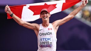 Dunfee Triumphs with Stunning Victory to Claim First Gold in 35km Race Walk at World Championships